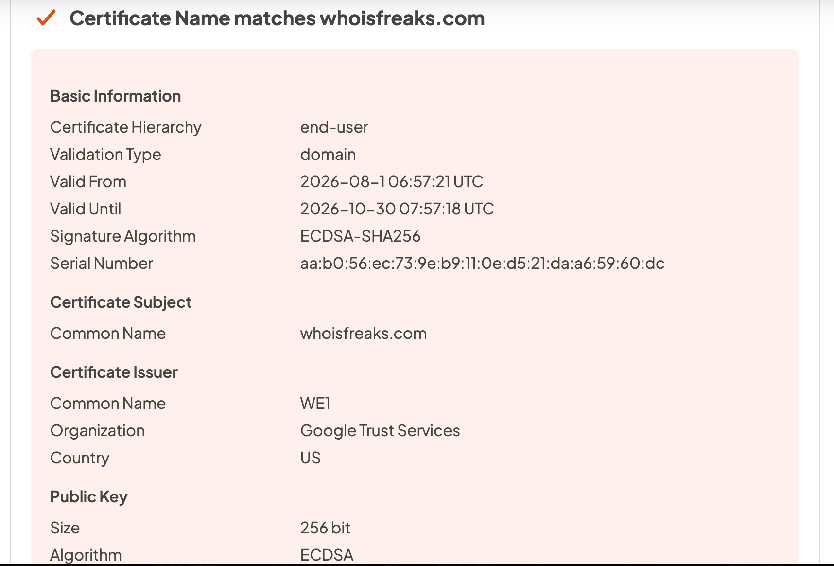 ssl Certificate issuance